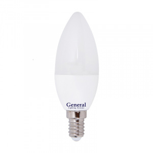 GENERAL лампа светодиодная свеча GLDEN-CF-7-230-E14-6500