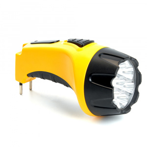 FERON Фонарь аккумуляторный, 7 LED DC (свинцово-кислотная батарея), желтый, TH2294 (TH93B)