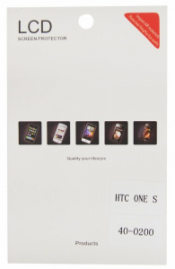 Пленка защитная глянцевая на телефон с диагональю 4.3' дюйма (HTC ONE S)