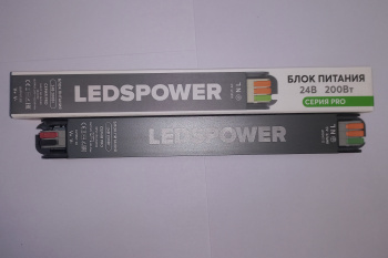 Изображение товара LEDS POWER Блок питания 200Вт 24В PRO