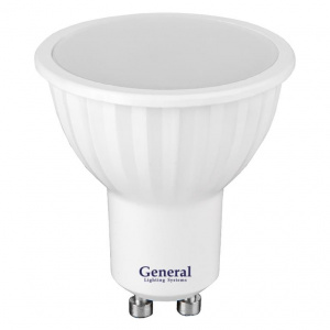 GENERAL лампа светодиодная GLDEN-MR16-7-230-GU10-4500