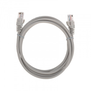 Патч-корд U/UTP, CAT 5e, RJ45-RJ45, 26AWG, LSZH, серый, 2м  REXANT