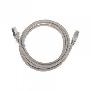 Патч-корд F/UTP CAT 6, RJ45-RJ45, 26AWG, LSZH, серый, 2м REXANT