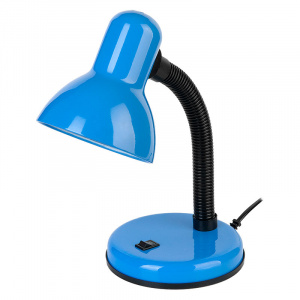 GENERAL светильник настольный на основании с выключателем под лампу синий GTL-029-60-220