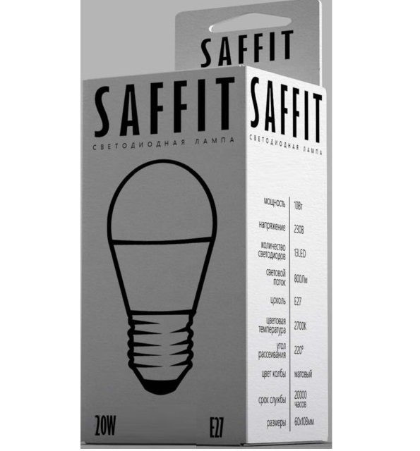 FERON SAFFIT SBA6020 лампа светодиодная 20W 4000K 230V E27 A60*