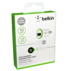 Автомобильное зарядное устройство Belkin на 1 USB, 10W,  2.1A, Micro-USB.