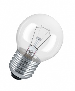 Osram лампа накаливания Е27 40W шар прозрачный