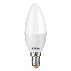 GENERAL лампа светодиодная свеча GLDEN-CF-12-230-E14-4500