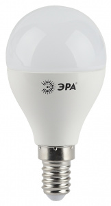 ЭРА лампа светодиодная шарик Р45 9W Е-14 холодный*