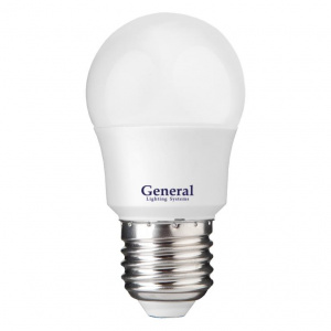 GENERAL лампа светодиодная шар GLDEN-G45F-10-230-E27-6500