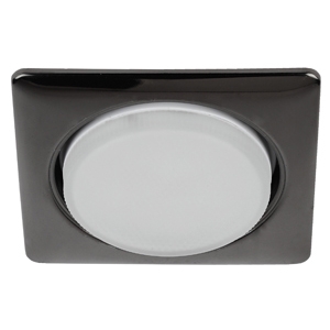 Эра светильник под лампу GX53 для натяжных потолков квадратный черный металл*