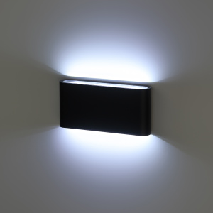 ЭРА Декоративная подсветка WL41 BK светодиодная 10Вт 3500К черный IP54 для интерьера, фасадов зданий