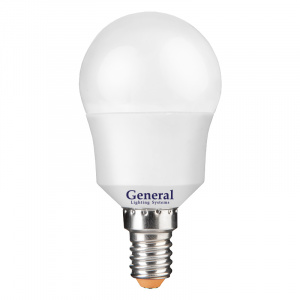 GENERAL лампа светодиодная шар GLDEN-G45F-10-230-E14-6500