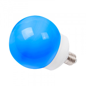 Лампа шар Е27 12 LED Ø100мм синяя