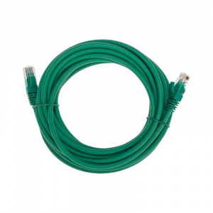 Патч-корд U/UTP CAT 6, RJ45-RJ45, 26AWG, LSZH, зеленый, 5м REXANT