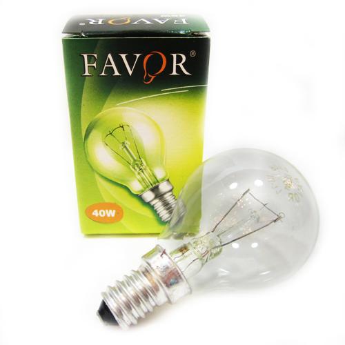 FAVOR лампа накаливания ДШ Е14 40W прозрачная