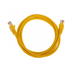 Патч-корд U/UTP CAT 6, RJ45-RJ45, 26AWG, LSZH, желтый, 2м REXANT