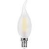 FERON лампа светодиодная свеча на ветру филамент, 11W 230V E14 4000K матовая, LB-714*
