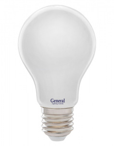 GENERAL лампа светодиодная матовый филамент ЛОН А60 GLDEN-A60S-M-10-230-E27-6500