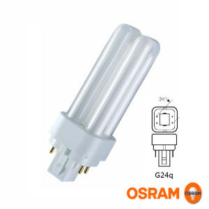 Osram лампа люминесцентная DULUX D/E 26W/840 (холодный белый 4000К) лампа G24q-3