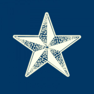 Светодиодная фигура Звезда 50 см, 80 светодиодов, с трубой и подвесом, цвет свечения теплый белый NEON-NIGHT