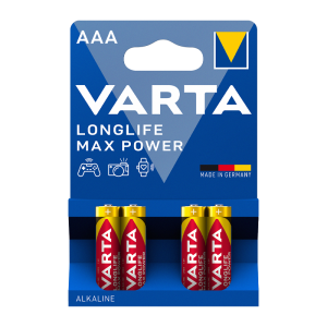 VARTA Батарейки мизинчиковые MAX TECH LR03 AAA BL4 Alkaline 1.5V (4703)