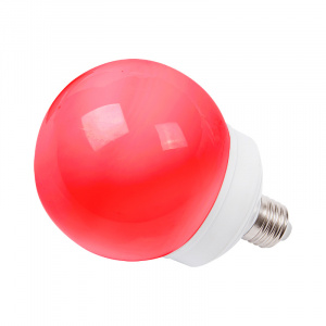 Лампа шар Е27 12 LED Ø100мм красная