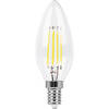 FERON лампа светодиодная свеча филамент, 9W 230V E14 4000K прозрачная, LB-73*
