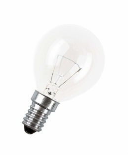 Osram лампа накаливания Е14 60W шар прозрачный