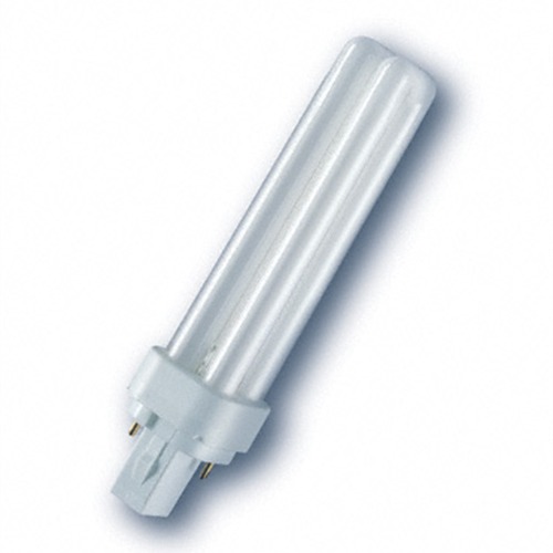Osram лампа люминесцентная DULUX D/E 18W/840 (холодный белый 4000К) лампа G24q-2