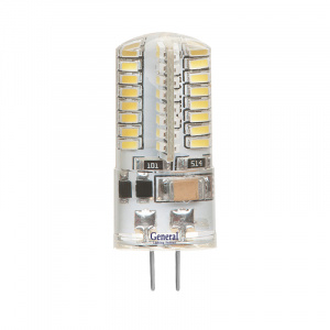 GENERAL лампа светодиодная капсульная GLDEN-G4-3-S-12-4500 силикон