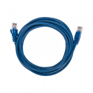 Патч-корд U/UTP, CAT 5e, RJ45-RJ45, 26AWG, LSZH, синий, 3м  REXANT