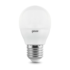 Лампа Gauss LED шарик пошагово диммируемый E27 7W 2700K